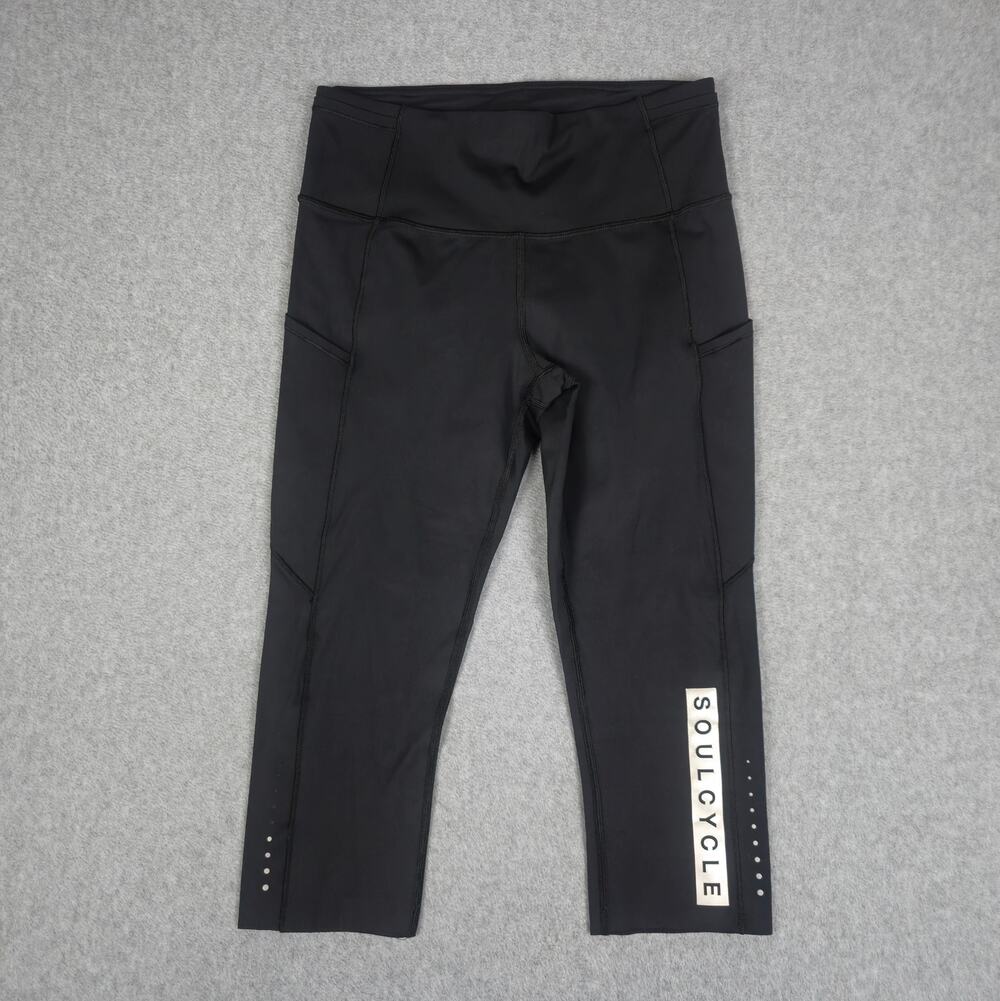 Lululemon x SoulCycle Womens 8 Black Fast & Free High-Rise Crop Luxtreme Legging